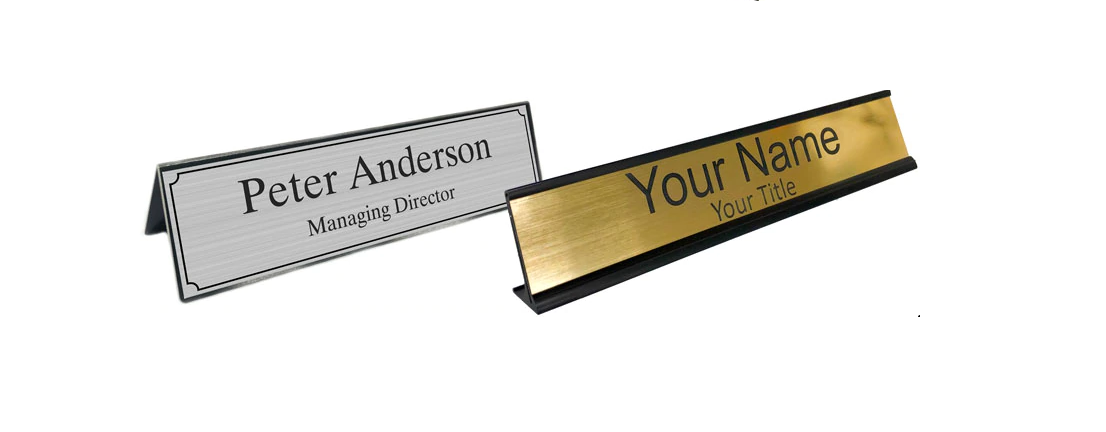 Desk Name Plates- For ideal identification of the proprietor