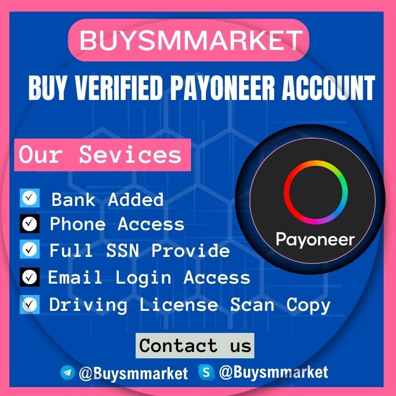 Buy Verified Payoneer Account - Buy SM Market