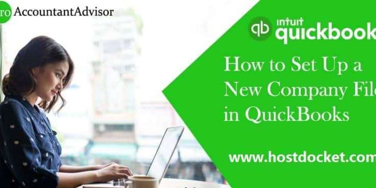 How to set up a new company file in QuickBooks?