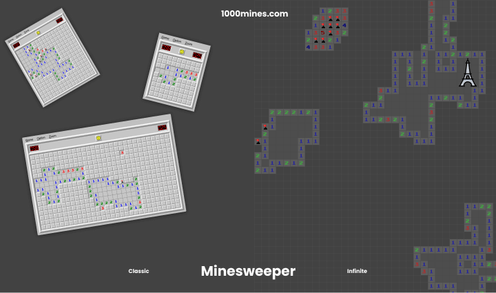 Minesweeper Online - Infinite Minesweeper | 1000 Mines