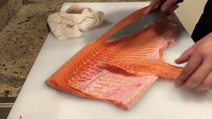 How to Make Salmon Sashimi – Slicing and Serving
