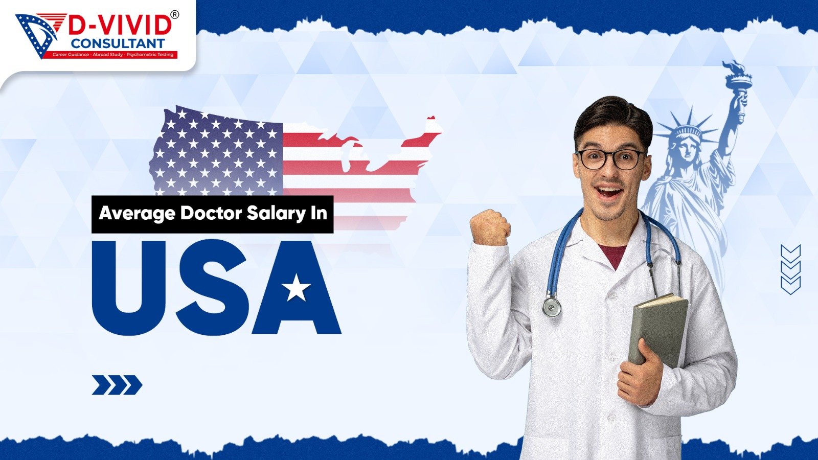 Average Doctor Salary in USA for 2024 - D-Vivid Consultant