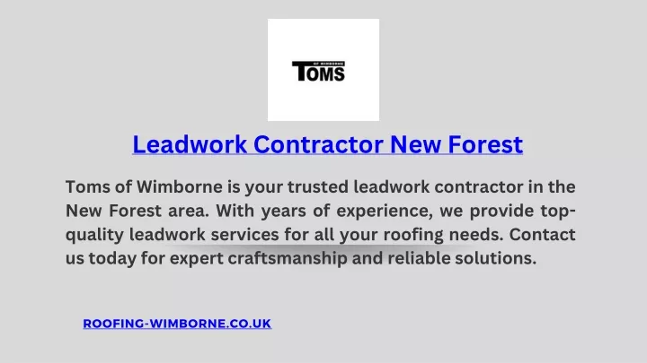 PPT - Leadwork Contractor New Forest PowerPoint Presentation, free download - ID:13022740