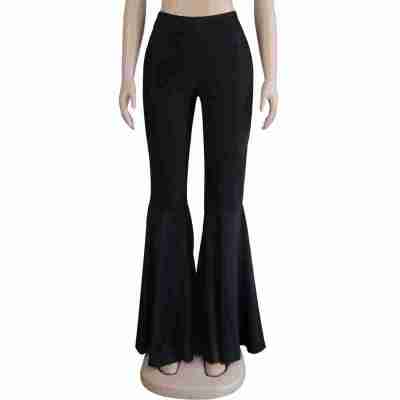 High Waist Flare Wide Ruffle Bell Bottom Pants Profile Picture