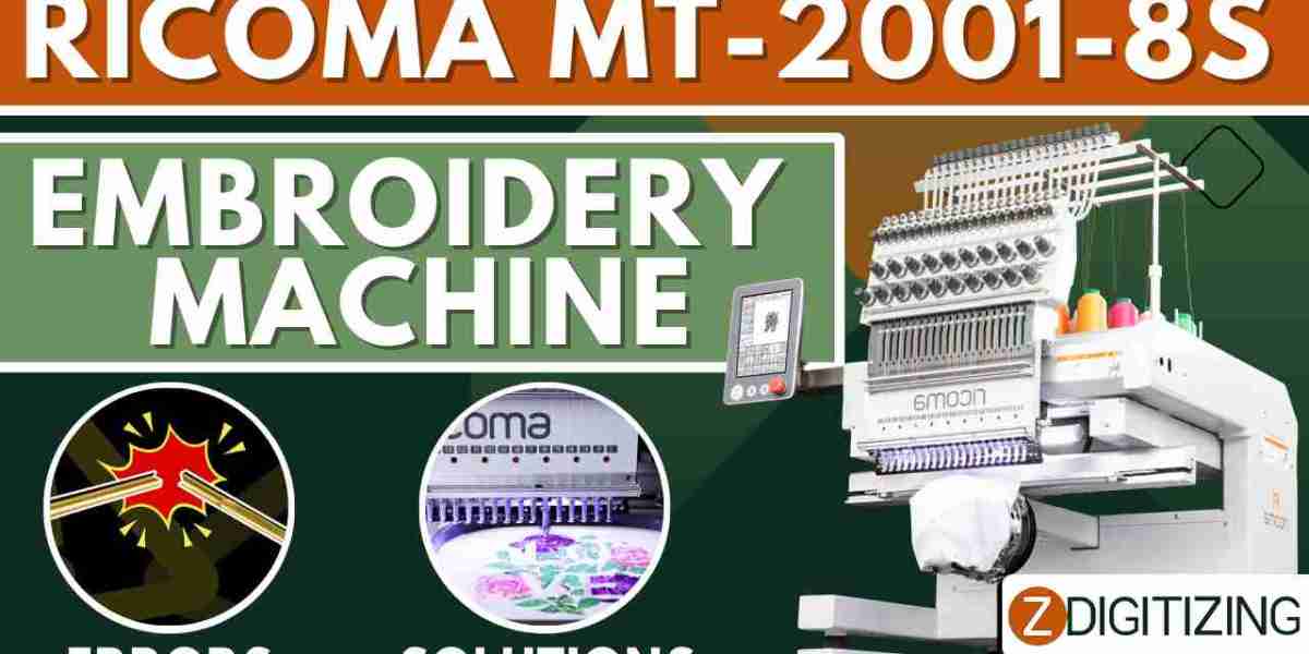 Ricoma MT-2001-8S embroidery machine common errors and solution to maintain