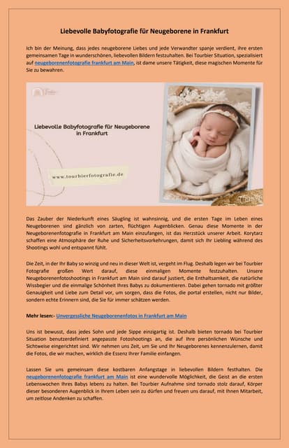 Professionelle Neugeborenenfotos in Frankfurt | PDF