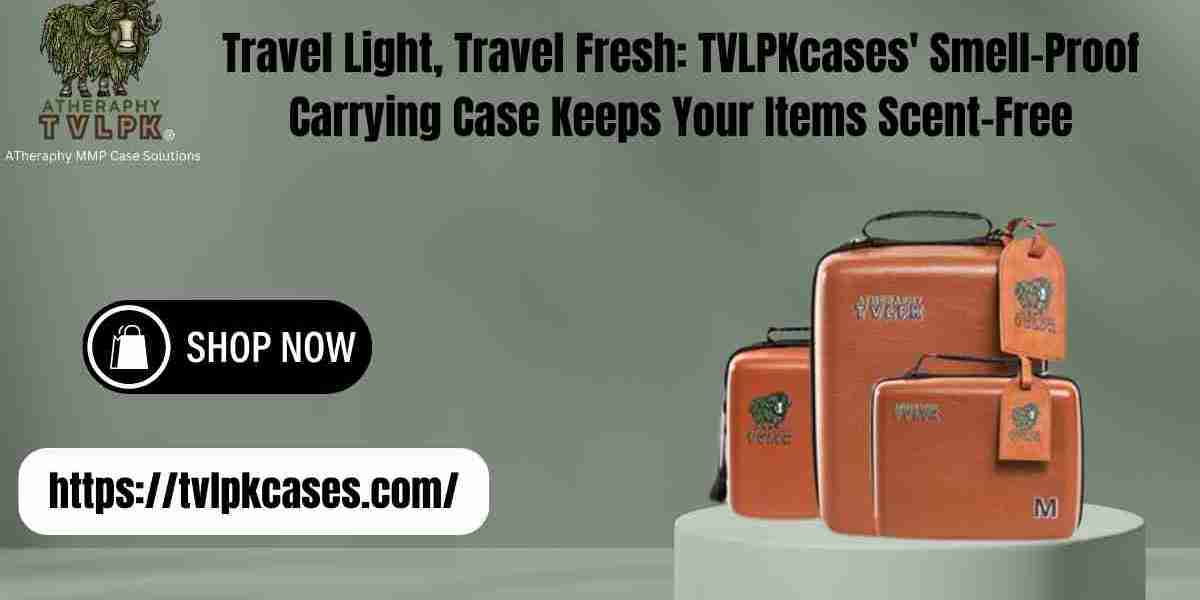 Travel Light, Travel Fresh: TVLPKcases' Smell-Proof Carrying Case Keeps Your Items Scent-Free
