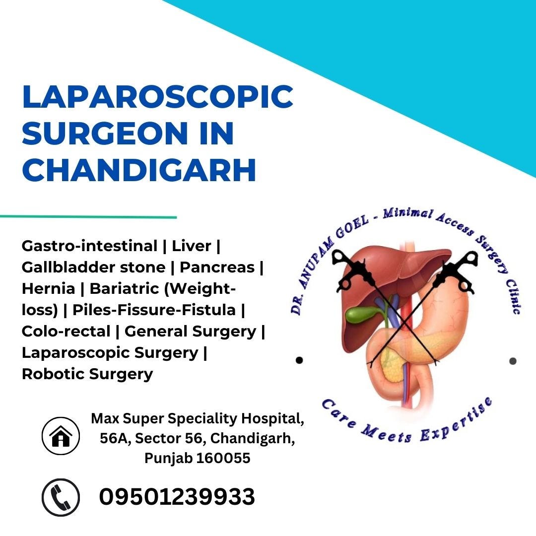 Unlocking Excellence: Just the most renowned laparoscopic surgeon in Chandigarh | by Dr. Anupam Goel | Apr, 2024 | Medium