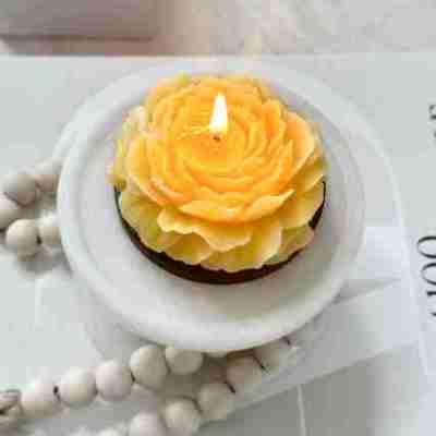 Rose Beeswax Mini Candle | Organic pure natural | Unscented Profile Picture