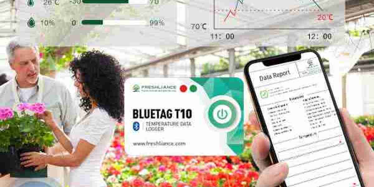 Bluetooth temperature data logger for agriculture