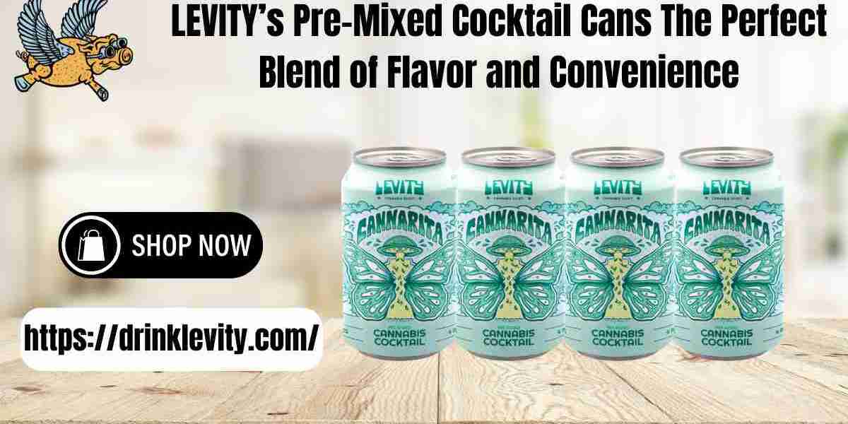 LEVITY’s Pre-Mixed Cocktail Cans The Perfect Blend of Flavor and Convenience