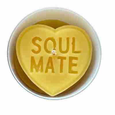 Soul Mate Candle Unscented Organic Beeswax Aromatherapy Heart Gift Candle Jar 8OZ Profile Picture