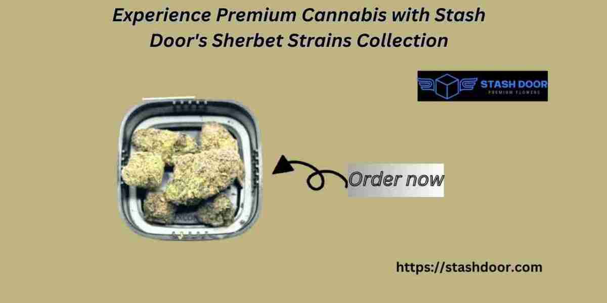 Experience Premium Cannabis with Stash Door's Sherbet Strains Collection