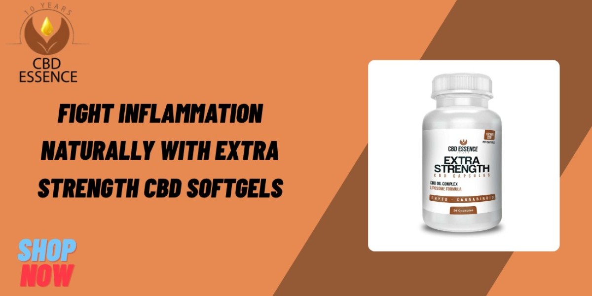 Fight Inflammation Naturally with Extra Strength CBD Softgels